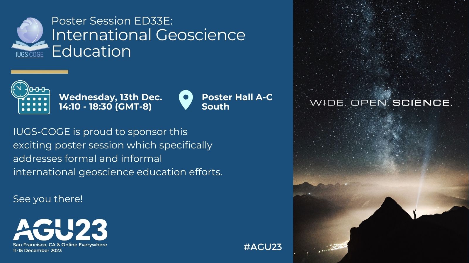 Coge Sponsors Poster Session At Agu 2023 – Iugs